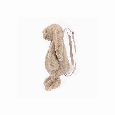 Jellycat Bashful Bunny Beige Backpack Bag New Zealand | HTRYL0169